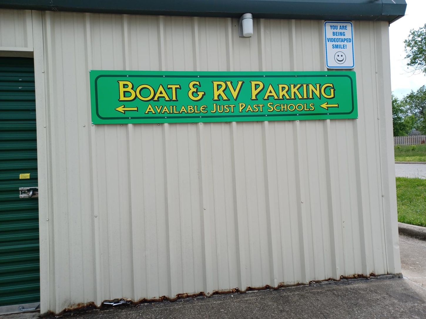 You can rent Boat, RV and Outdoor parking spaces at our nearby facility past the Hollister High School